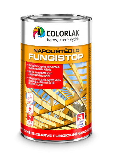 Colorlak Fungistop S1031 syntetické fungicidní napouštědlo na dřevo 2,5L