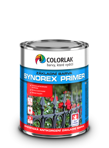 Colorlak SYNOREX PRIMER S2000 základní barva na kov 0,6L červenohnědá