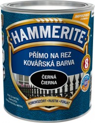 Hammerite Přímo na rez Kovářská barva 0,75L Černá