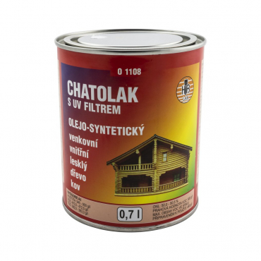 HB-Lak Chatolak O1108, lak na dřevo a kov, lesk, 0,7L
