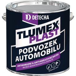 Detecha Tlumex Plast antikorozní barva na auto a podvozek, černá, 2 kg