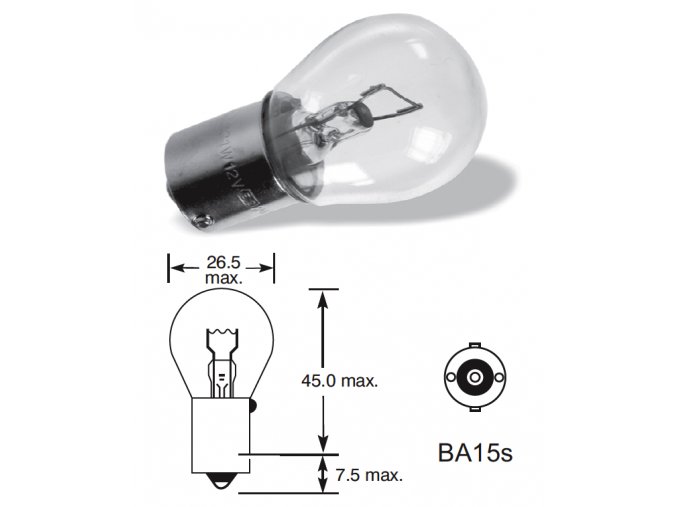 6V 21W BA15S 10ks