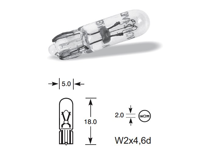 24V 1,2W CELOSKLO W2 X 4,6D 10ks