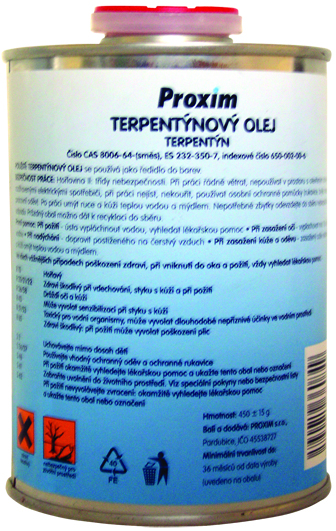 Proxim terpentýnový olej, 450 g