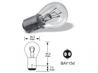 12V 21-5W BAY15D Osram 10ks