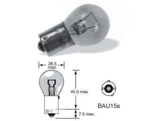 12V 21W BAU15S, ORANŽOVÁ Osram 10ks