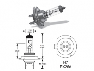 Osram 12V H7 55W PX26D 