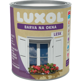 Luxol Barva na okna bílá lesklá 2,5l