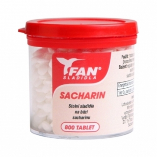 Fan sladidla, sacharin, stopní sladidlo, 800 tablet, 50 g