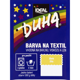 Ideal Duha žlutá, barva na textil na bavlnu, viskozu a len, 15g 