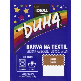 Ideal Duha hnědá, barva na textil na bavlnu, viskozu a len, 15g 