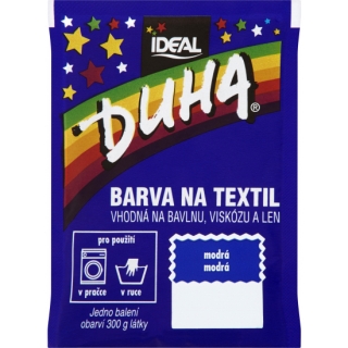 Ideal Duha modrá, barva na textil na bavlnu, viskozu a len, 15g 