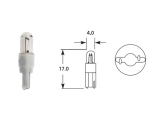 12V 1,2W PLAST KW2 X 4,6D 10ks