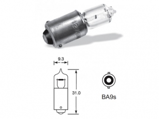 12V 20W HALOGEN BA9S 1ks