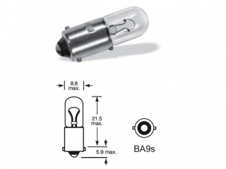 12V 2W BA9S 10ks