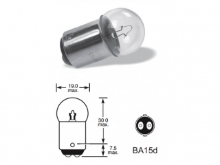 12V 5W BA15D 10ks