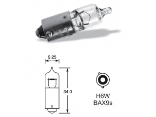 12V H6W BAX9S 1ks