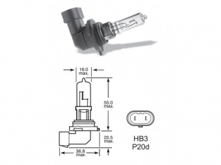 12V HB3 100W P20D 1ks