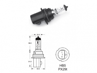 12V HB5 65-55W PX29T 1ks