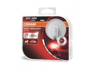 Osram 12V H7 55W PX26D NIGHTBREAKER SILVER +100% sada