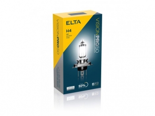 12V H4 60-55W P43T Elta VISIONPRO +50%, SADA