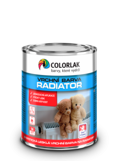 Colorlak RADIATOR S2117 syntetická vrchní barva na radiátory lesklá 0,6L bílá